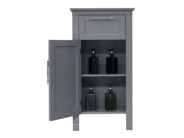 Narrow Bathroom Cabinet with Drawer Storage Shelves V46353