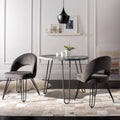 Velvet Upholstered Dining Chair Set of 2 P2377