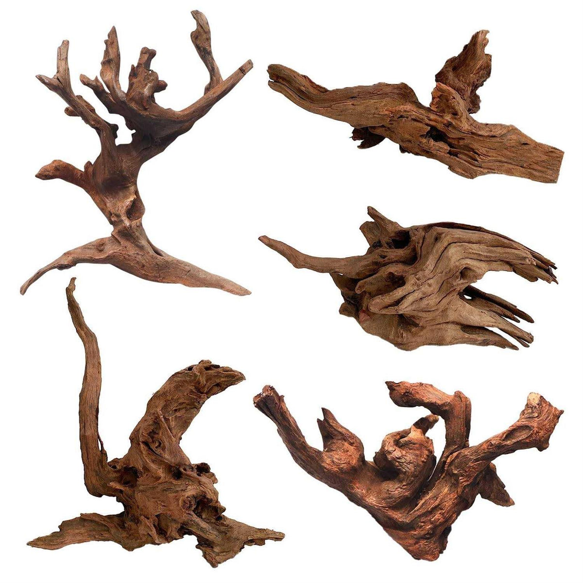 5Pcs Natural Aquarium Driftwood Branches Q27702