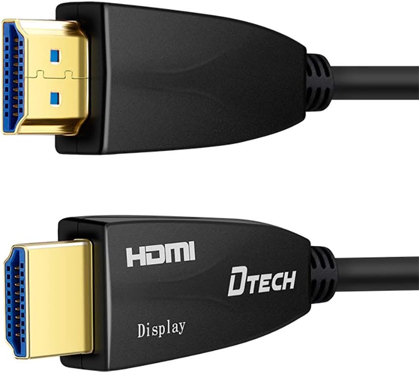 10 Meter Fiber Optic HDMI Cable 4K 60Hz 18Gbps HDR High Speed in-Wall Rated Black I9421