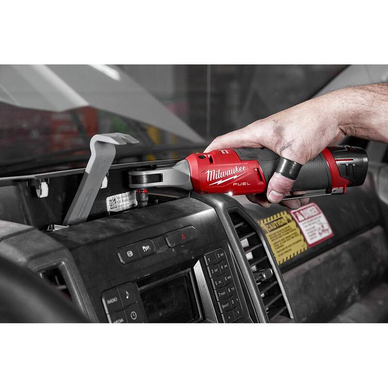 12V Lithium-Ion Brushless Cordless 1/4 in. Ratchet Kit with Radio and Charger X57759