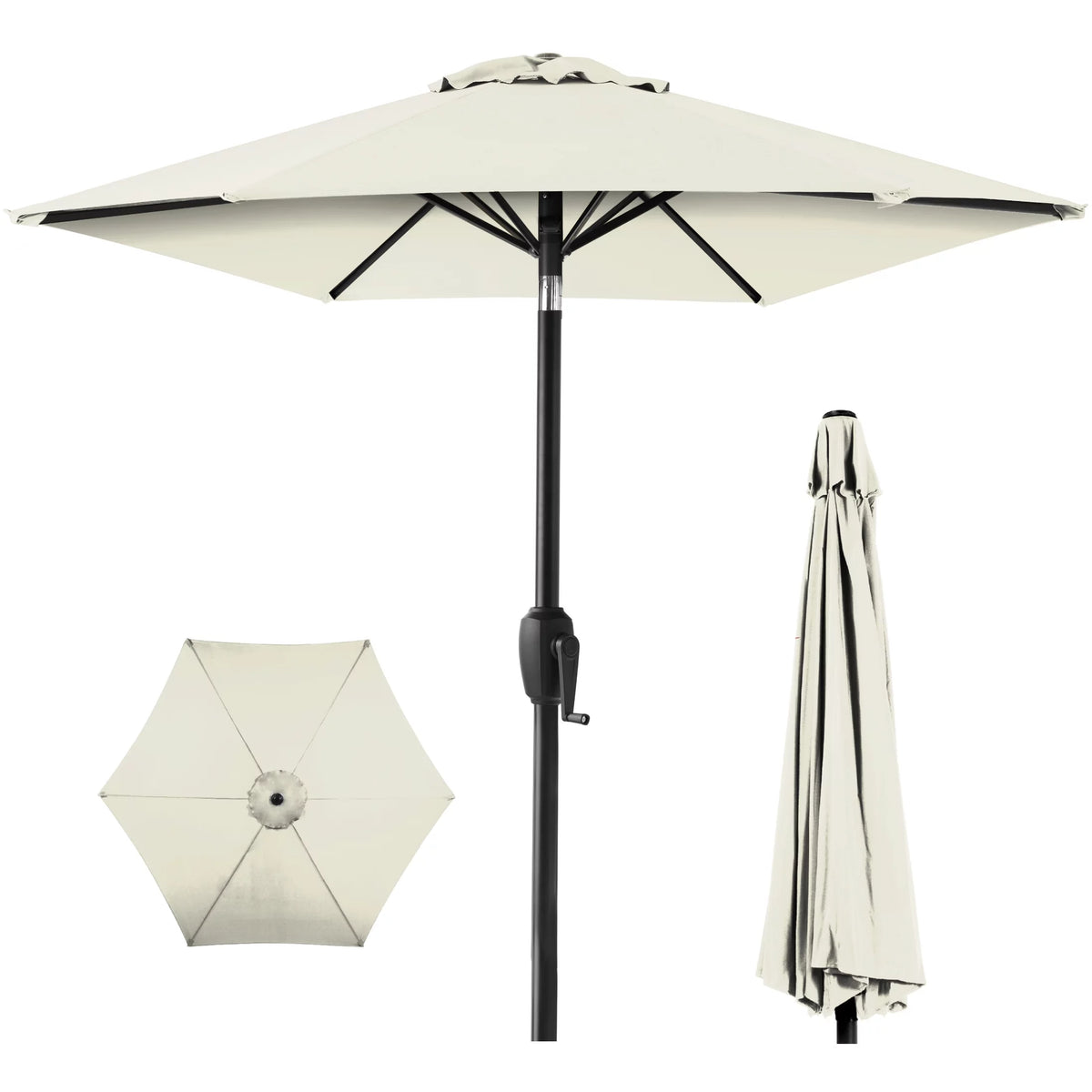7.5ft Heavy-Duty Outdoor Patio Umbrella K740611
