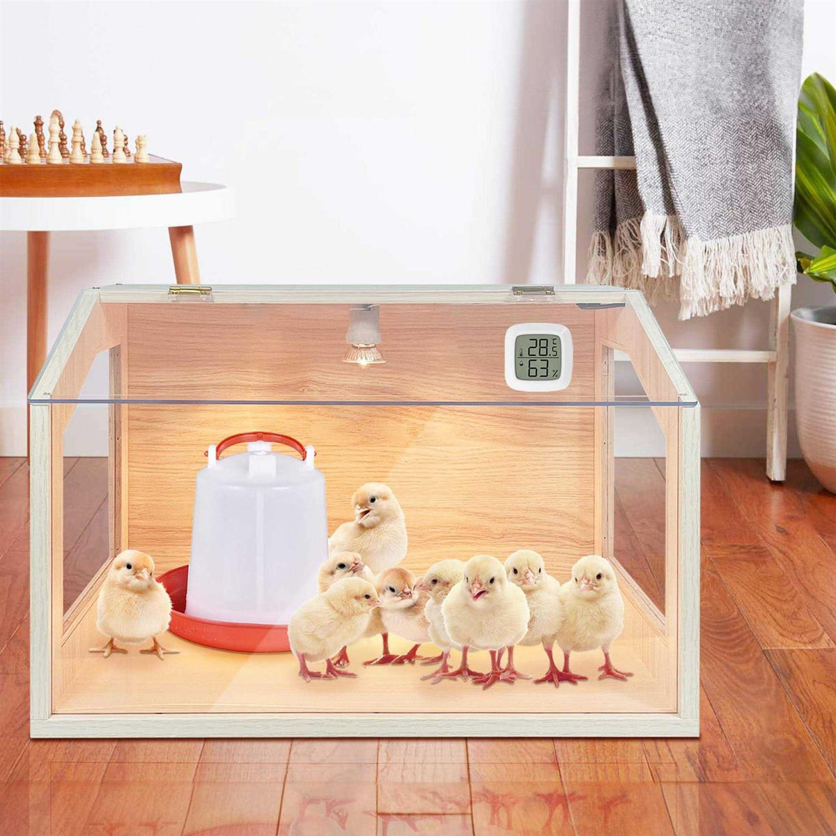 Intelligent Brooder Box with Built-in Heating Lamps A345