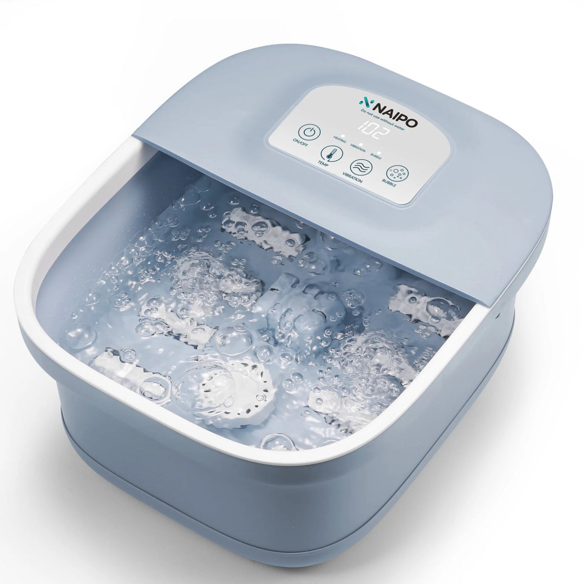 Foot Spa Bath Massager with Heating Bubble Vibration Rollers J7907