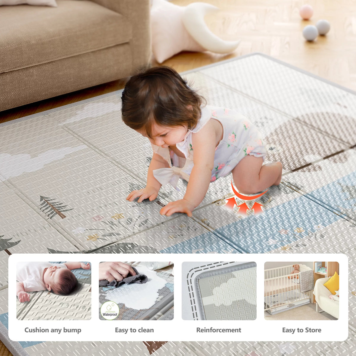 47x47inch Play Pen with Mat S7915