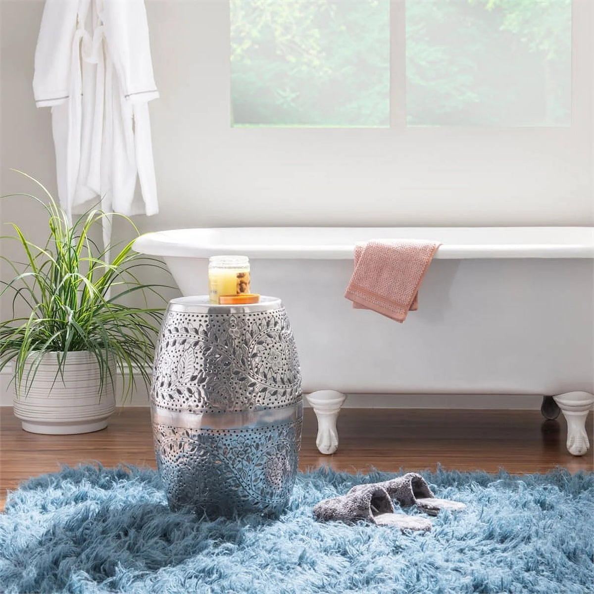 Aluminum Side Table D8971