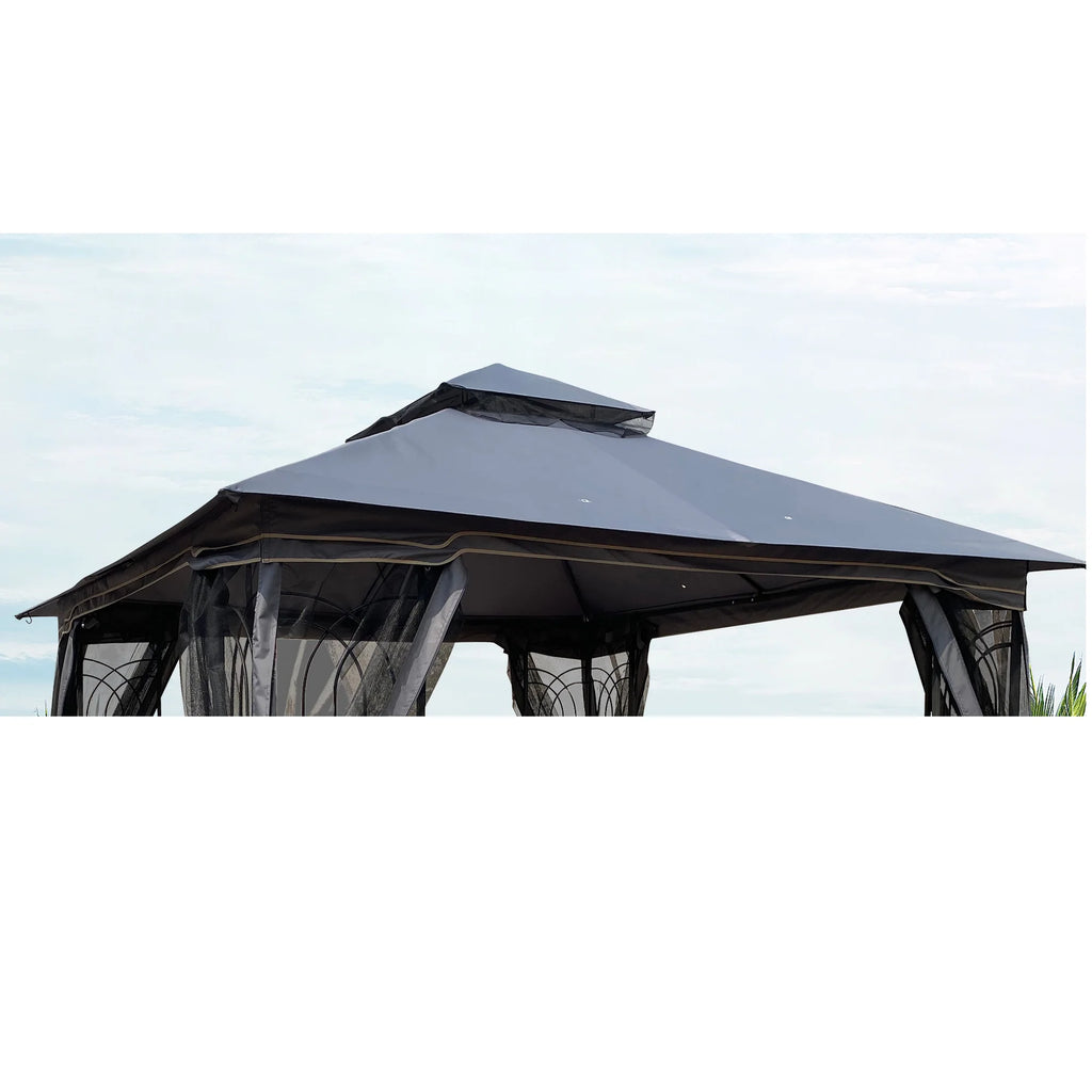 Gray Patio Gazebo Replacement Canopy Top S62796