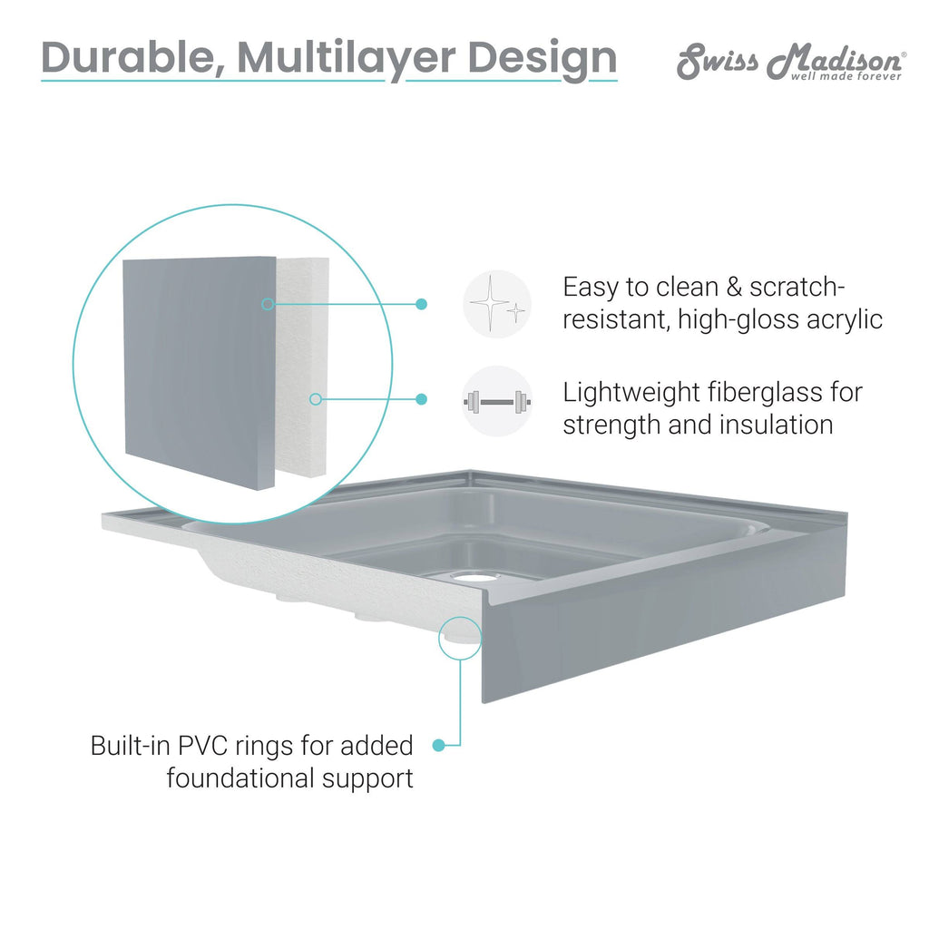 Grey Shower Base P8877