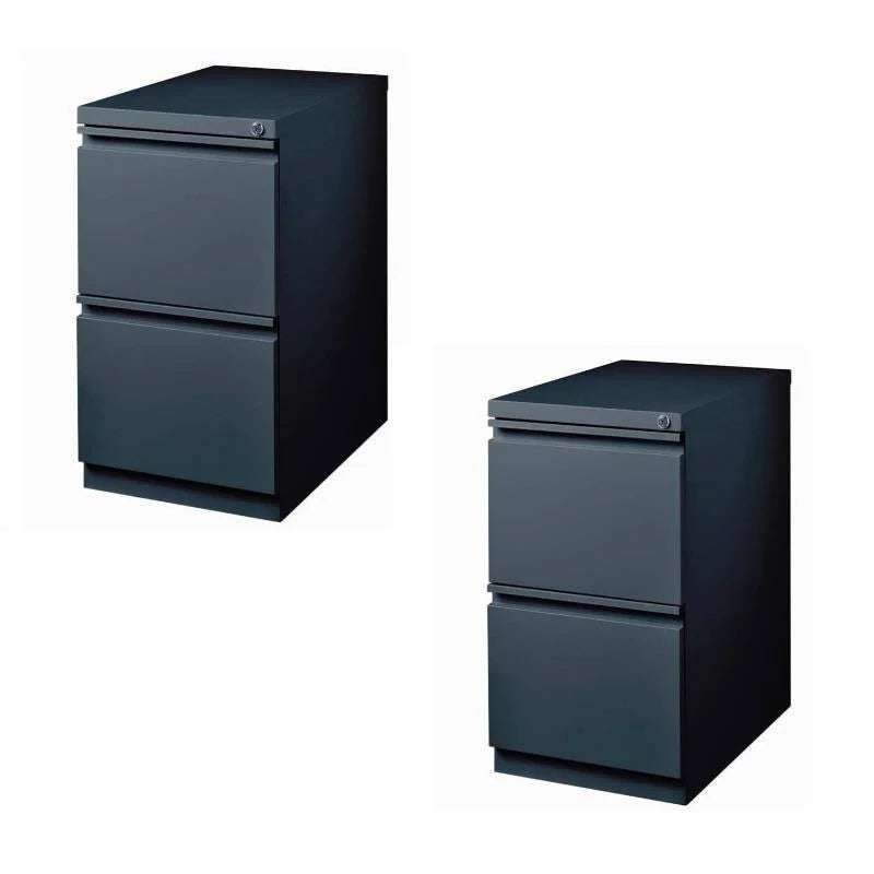 2 Drawer Mobile File Cabinet in Charcoal G3840