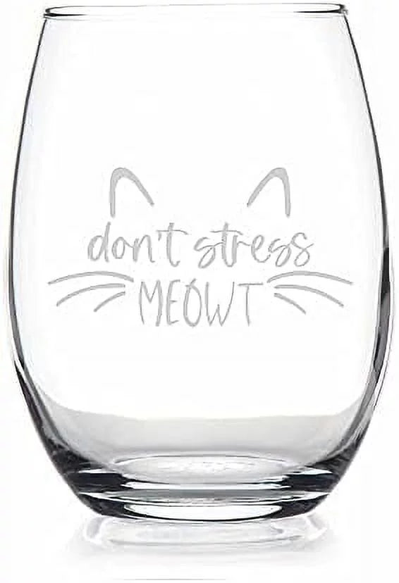 Cat Lover Stemless Wine Glass R2736