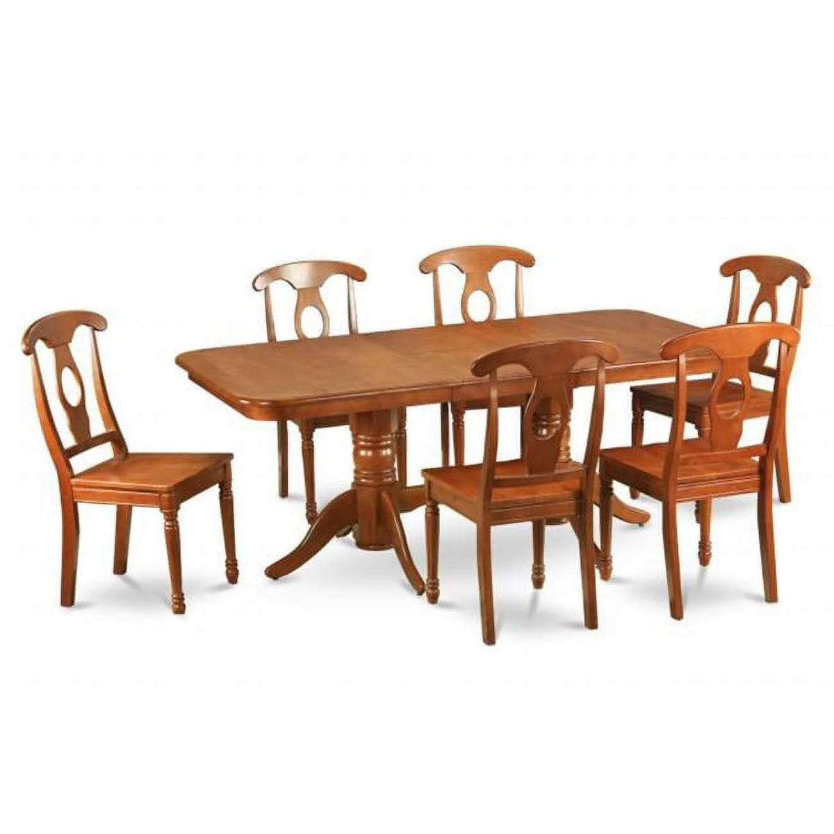 5 Piece Dining Table and Chair Set with Oval Table and 4 Chairs H7763