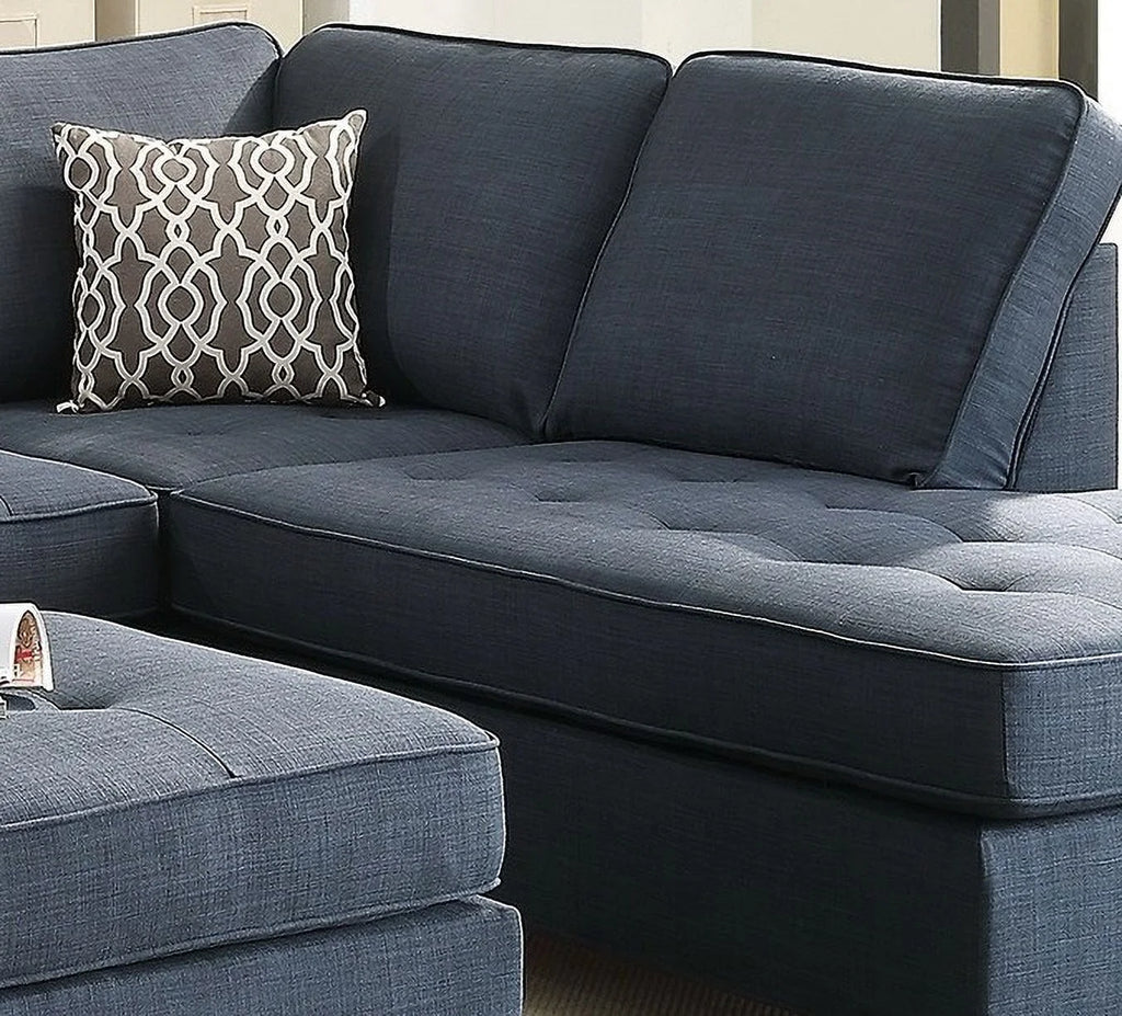 Dark Blue Sectional Sofa Set W66918