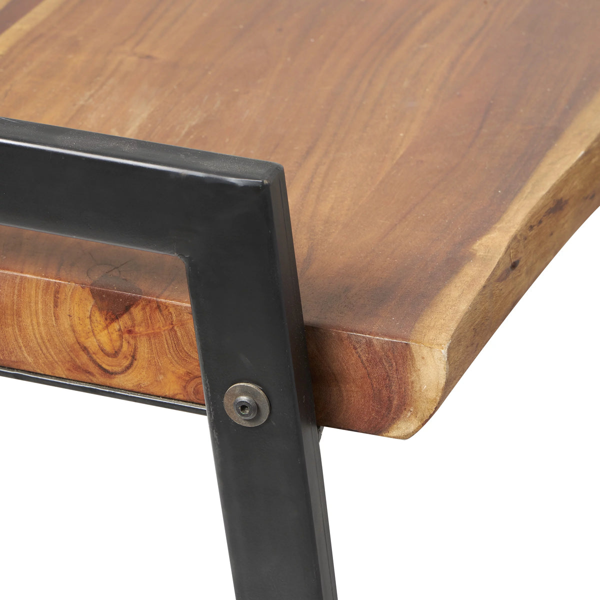 Wood Live Edge Top Bench C702845
